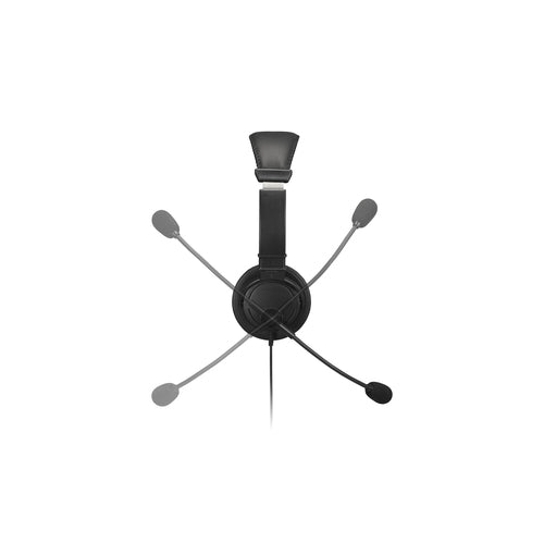 Kensington K33065WW Classic USB-A Headset – Kabelgebundenes Büro-Headset mit Mikrofon und Lautstärkeregler – Schwarz