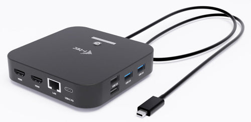 i-tec USB-C Dual HDMI Docking Station with Power Delivery 100 W + Universal Charger 100W