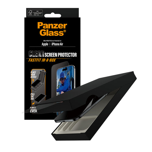 PanzerGlass ® Screen Protector iPhone Air | Ultra-Wide Fit w. FASTFIT IN-A-BOX