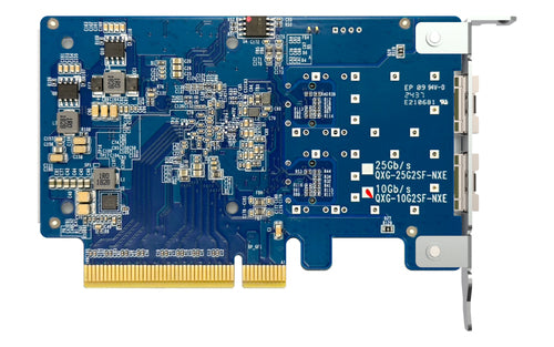 10GbE SFP+ Netzwerk-Erweiterungskarte QNAP PCI Express Dual-Port Faser