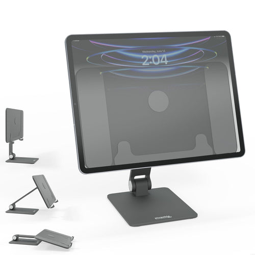 Magnetic Tablet Holder for MagSafe iPad Pro 12.9 Portable 360° Rotating Stand