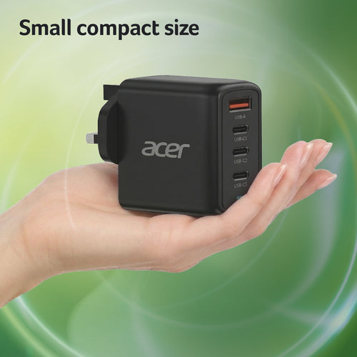 Acer 100W PD CHARGER 3X USB-C 1X USB-A power adapter/inverter