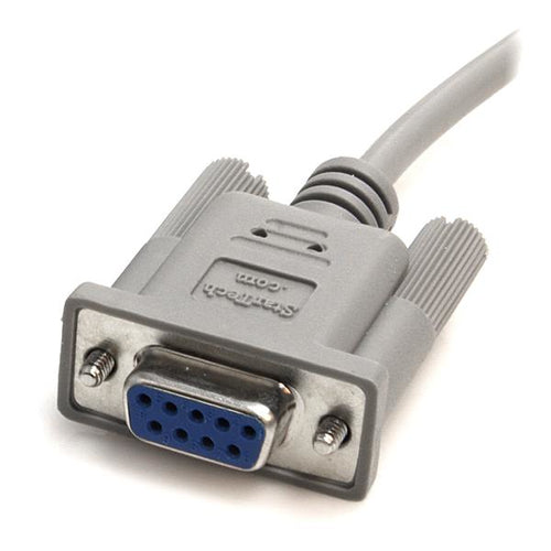 DB9 RS232 Serial Null Modem Cable 10ft Female to Female