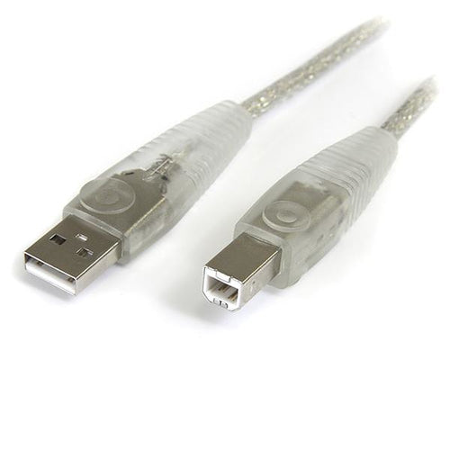 StarTech.com 6 ft. Transparent USB 2.0 Cable A-B M/M USB cable