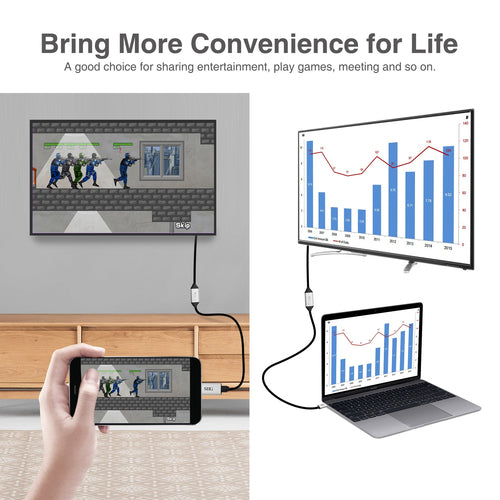 USB Type-C to HDMI Video Cable Adapter 5m Male Male