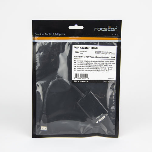 Rocstor Y10A185-B1 video cable adapter