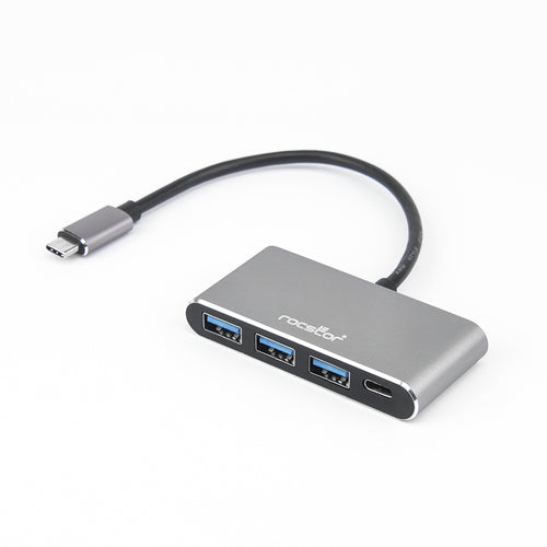 USB Interface Hub Rocstor Y10A200-A1 USB 3.2 Gen 1 Type-C Type-A Black
