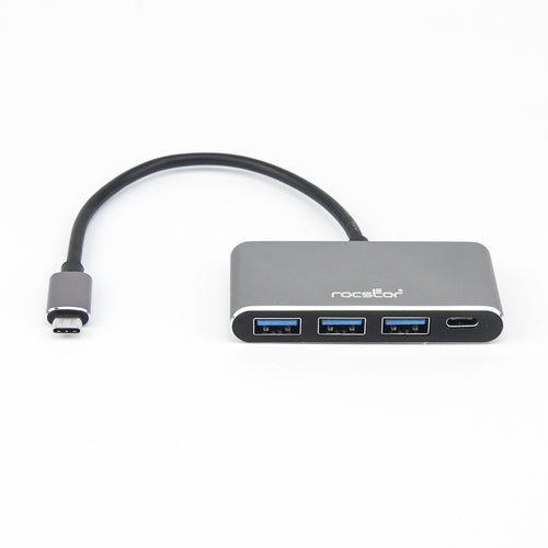 USB Interface Hub Rocstor Y10A200-A1 USB 3.2 Gen 1 Type-C Type-A Black