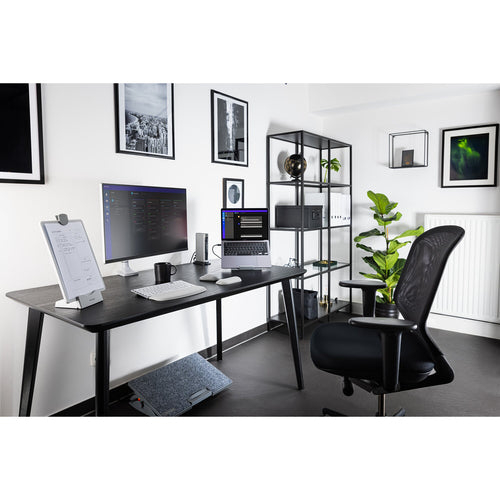 Kensington K55470WW SmartFit Monitorarm für einen Bildschirm - Höhenverstellbar, Grau, VESA-kompatibel