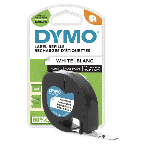 DYMO 12mm LetraTAG Plastic tape label-making tape