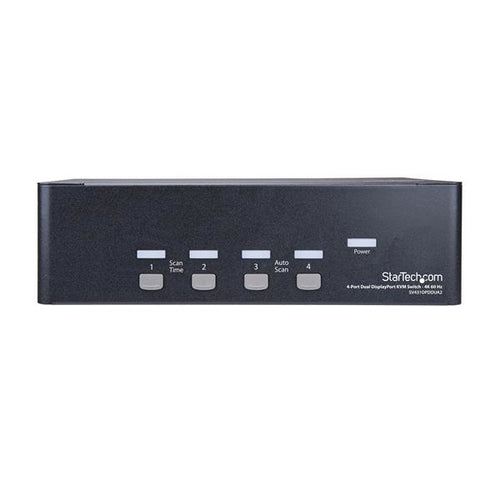 KVM Switch StarTech 4-Port Dual DisplayPort 4K 60Hz Rack Mount
