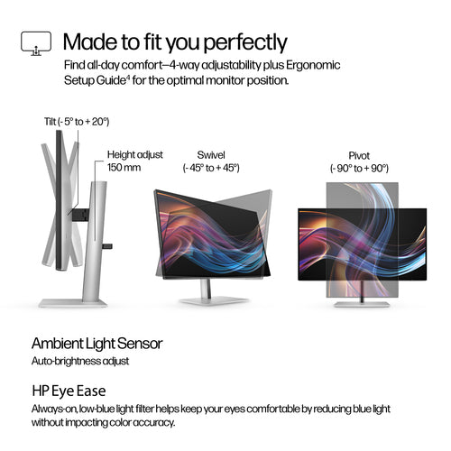 HP Series 7 Pro 27 inch 4K Thunderbolt 4 Monitor - 727pk computer monitor