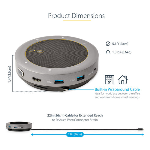 StarTech.com DKTBRSPMPD speakerphone