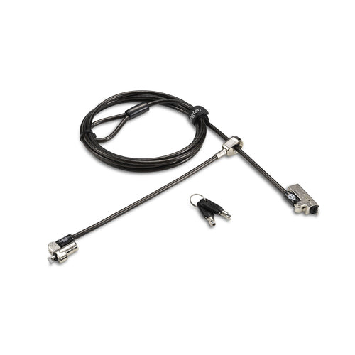 Kensington Slim NanoSaver 2.0 Dual Headed Cable Lock Carbon Steel Key Security