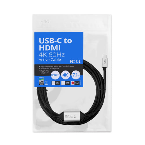 USB Type-C to HDMI Video Cable Adapter 5m Male Male