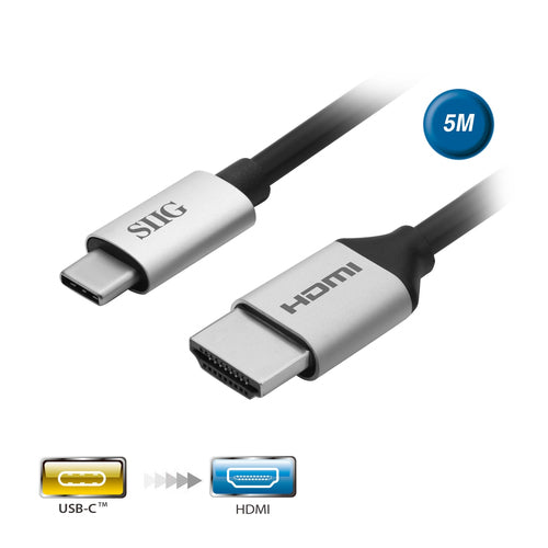 USB Type-C to HDMI Video Cable Adapter 5m Male Male