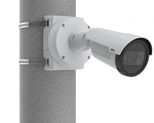 Universal Security Camera Mount Grey Metallic Outdoor Housing