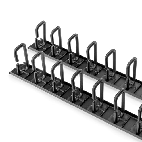 Kabelmanagement-Panel Rocstor Kunststoff Stahl Schwarz 2er-Pack
