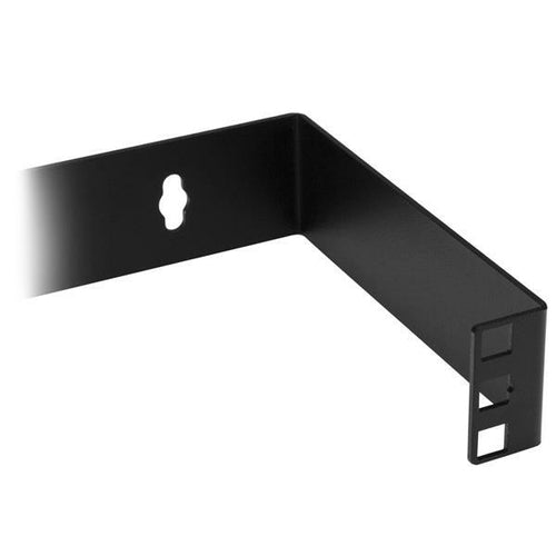 Hinged Wall Mounting Bracket 1U 19in for Patch Panels Black