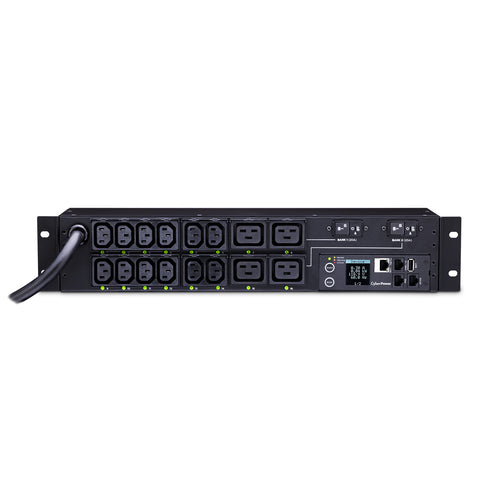 Power Distribution Unit CyberPower PDU41008 2HE Switched Stahl Schwarz