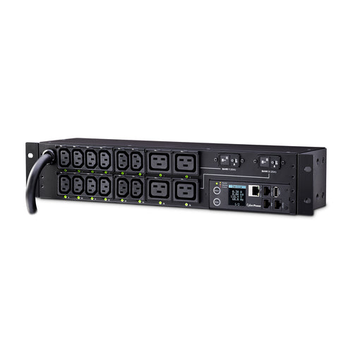 Power Distribution Unit CyberPower PDU41008 2HE Switched Stahl Schwarz