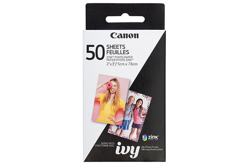 Photo Paper Canon ZINK 2x3 inches 50 Sheets Compatible Printers
