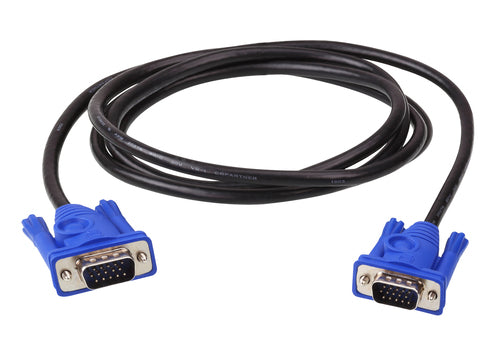 ATEN 2L-2502 VGA Kabel – 2m Stecker auf Stecker Schwarz – Hochwertige Videoverbindung