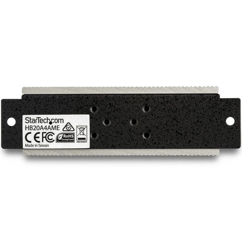 StarTech.com HB20A4AME 4-Port USB 2.0 Hub – Industrieausführung aus Metall mit Überspannungsschutz