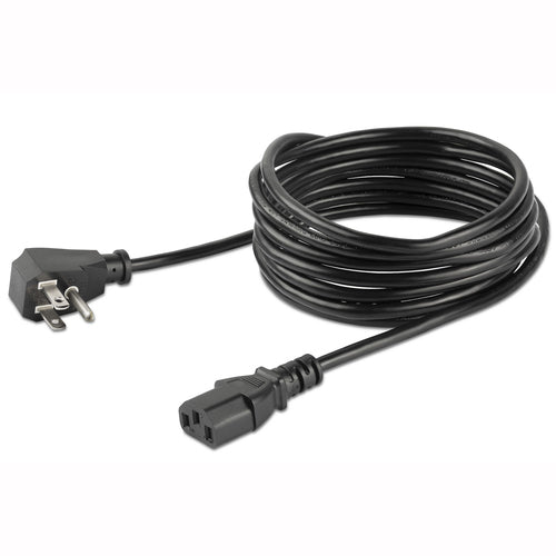 StarTech.com Flaches Netzkabel 3m NEMA 5-15P auf C13 – 0,75 mm² – Schwarz