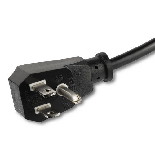 StarTech.com Flaches Netzkabel 3m NEMA 5-15P auf C13 – 0,75 mm² – Schwarz