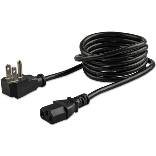 StarTech.com 1,8 m Stromkabel, NEMA 5-15P auf C13, 10 A 125 V, schwarzes Ersatz-Netzkabel