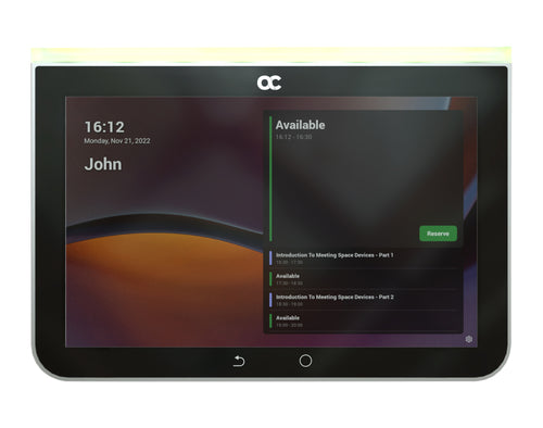 AudioCodes RX PANEL Touch Scheduler for Microsoft Teams - Video Conferencing Management System - Tri-band Wi-Fi 2.4/5GHz, 10/100/1000 Mbit/s