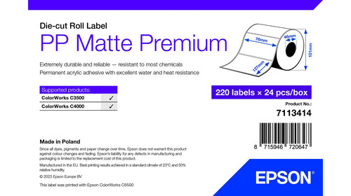Epson 7113414 printer label