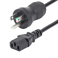 StarTech.com 1,8m Netzkabel für Krankenhäuser – NEMA 5-15P auf C13