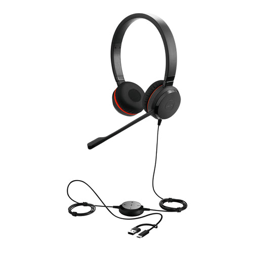 Kabelgebundenes Stereo-Headset Jabra Evolve 20 SE USB-C/A 150-7000 Hz Callcenter