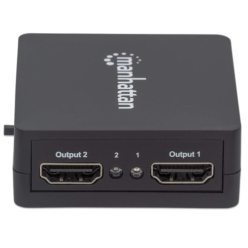 HDMI Splitter 2-Port by Manhattan 1080p USB-A Powered Black