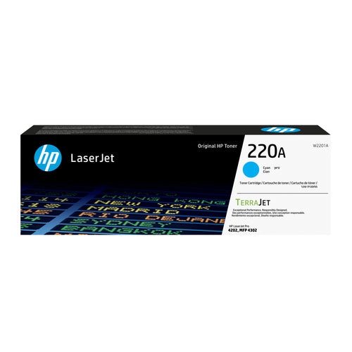 HP 220A Cyn LaserJet toner cartridge