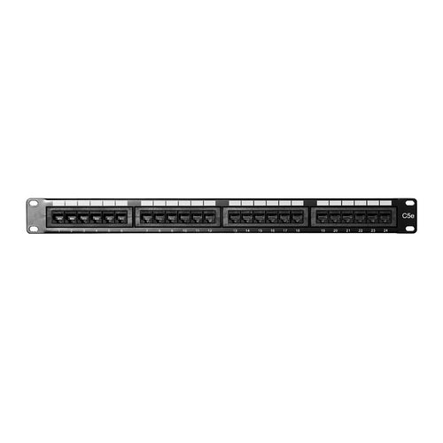 Patch Panel eNet Components C5EPP-24PD-ENC 24-Port Cat5e 1U Rack Mount RoHS