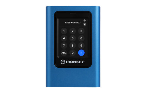 Kingston IronKey Vault Privacy 80 - 960GB Encrypted External SSD - USB Type-C - 256-bit AES Security