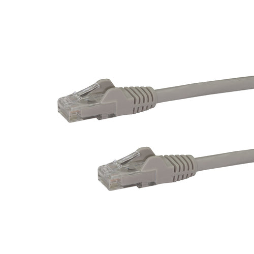 StarTech.com CAT6 Ethernet Cable 30ft - Gray - 650MHz - 100W PoE