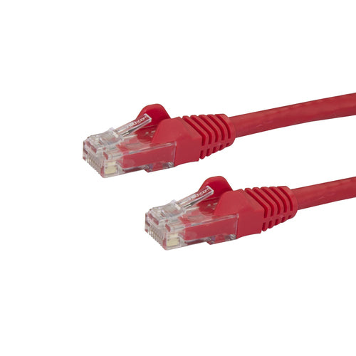 StarTech.com CAT6 Ethernet Cable 35ft - Red - Snagless U/UTP Network Cable - 650MHz