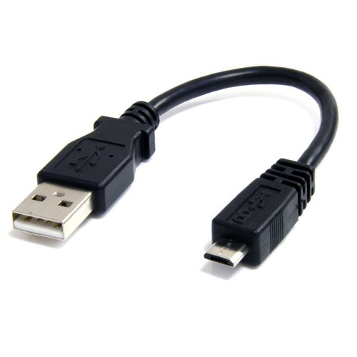 USB-Kabel 15 cm Micro-USB-A auf Micro-B 0,48 Gbit/s Schwarz