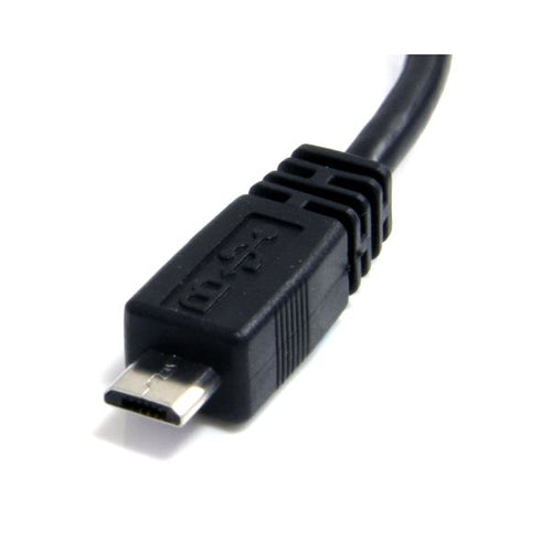 USB-Kabel 15 cm Micro-USB-A auf Micro-B 0,48 Gbit/s Schwarz
