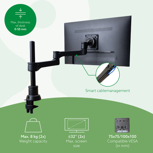 R-Go Tools RGOVLZE4TWSI monitor mount / stand