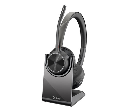 HP Poly Voyager 4320-M Schnurloses Headset – Microsoft Teams zertifiziert – Ideal für Büro und Call Center