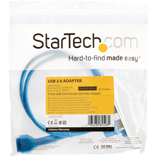 StarTech.com USB3SPLATE interface cards/adapter