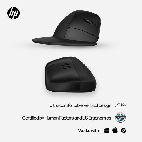 Vertical Mouse HP 925 Ergonomic Wireless Bluetooth 4000 DPI Right-Hand - 6H1A5AA