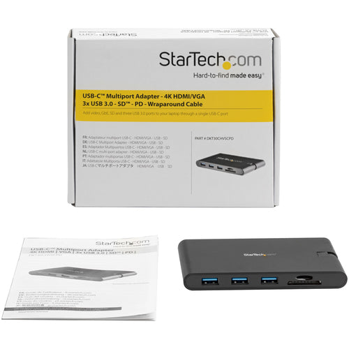 StarTech.com DKT30CHVSCPD laptop dock/port replicator