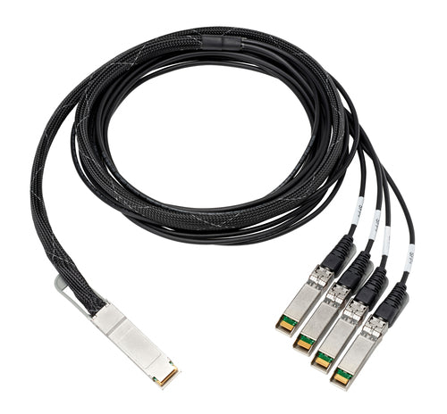 HPE 100Gb QSFP28 to 4x25Gb SFP28 3m Direct Attach Copper Cable InfiniBand/fibre optic cable