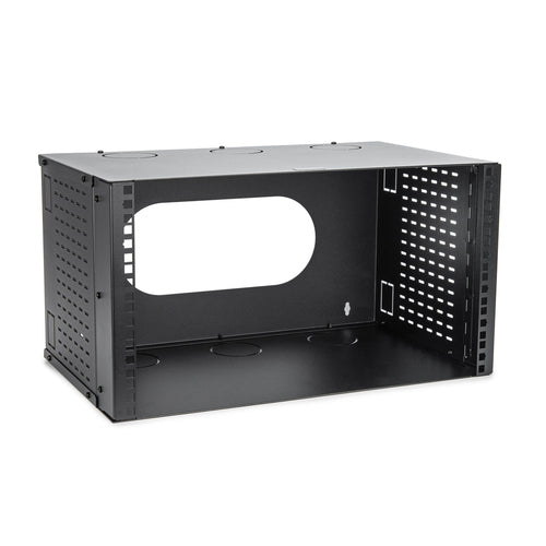 6HE Wandgehäuse 20kg Traglast Rackschienen Schwarz